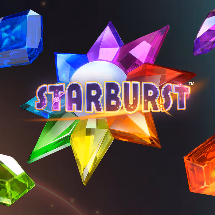 Starburst slot game featuring colorful gems and expanding wilds